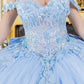 Two Tone with Tail Quinceanera Dress by Cinderella Couture USA AS8310J