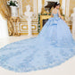 Two Tone with Tail Quinceanera Dress by Cinderella Couture USA AS8310J