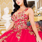 Two Tone with Tail Quinceanera Dress by Cinderella Couture USA AS8310J