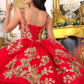 Two Tone with Tail Quinceanera Dress by Cinderella Couture USA AS8310J