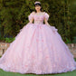 Super Long Off Shoulder Quinceanera Dress by Cinderella Couture USA AS8330J