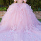 Super Long Off Shoulder Quinceanera Dress by Cinderella Couture USA AS8330J