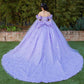 Beadwork Butterfly Sleeve Quinceanera Dress by Cinderella Couture USA AS8350J