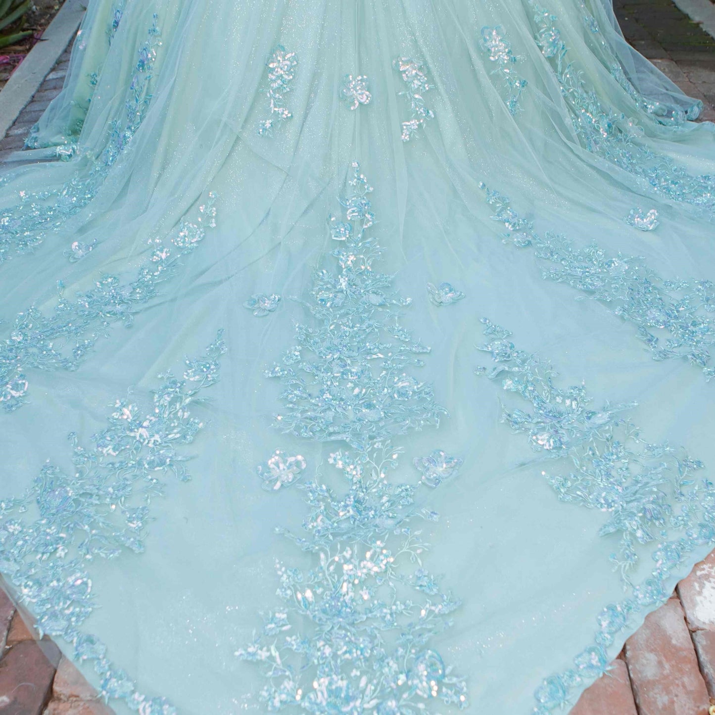 Floral Appliques Off Shoulder Quinceanera Dress by Cinderella Couture USA AS8370J