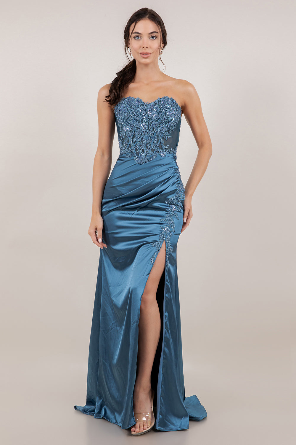 Strapless Sweetheart Neckline Dress by Cinderella Couture USA AS8453J