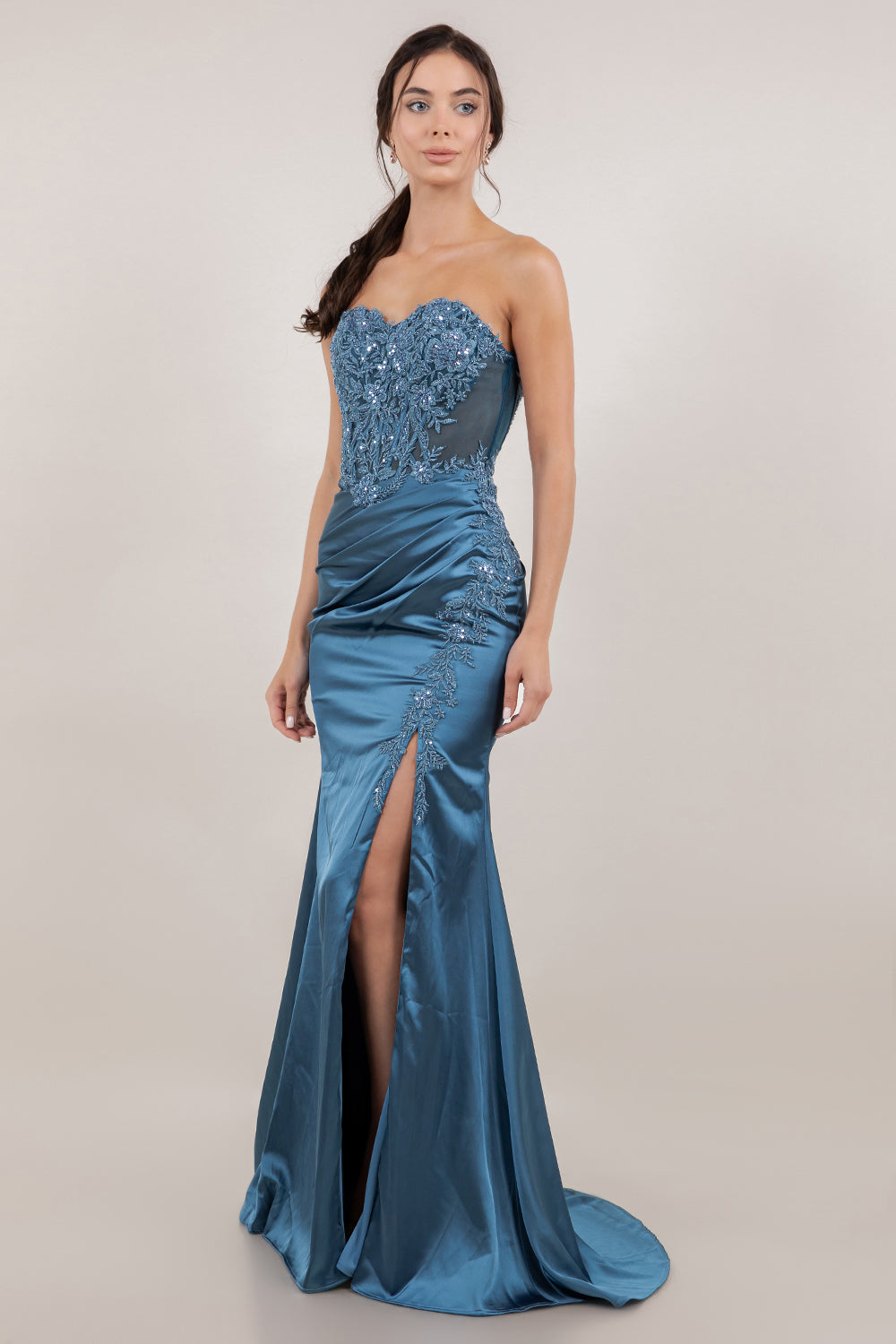 Strapless Sweetheart Neckline Dress by Cinderella Couture USA AS8453J