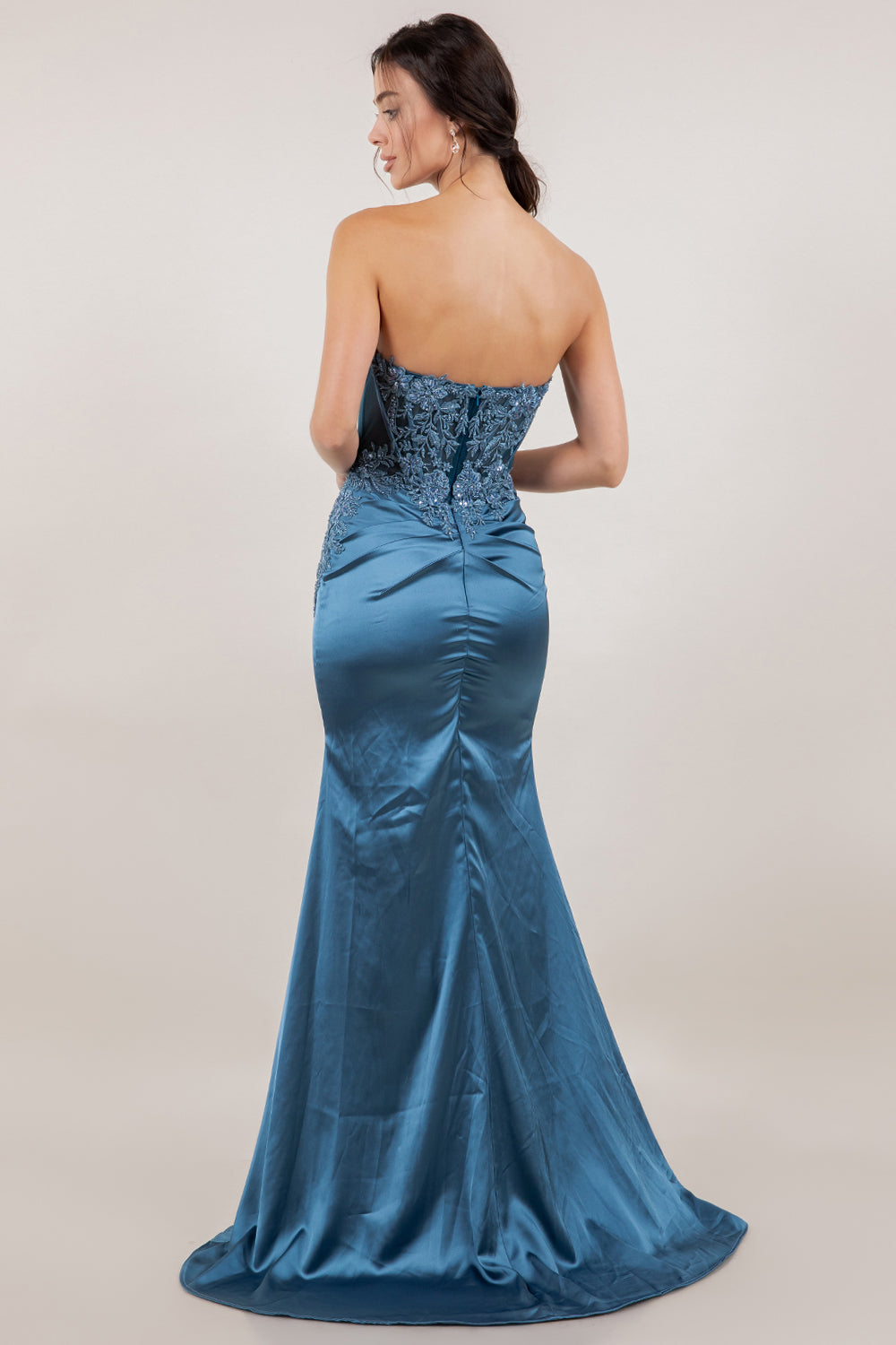 Strapless Sweetheart Neckline Dress by Cinderella Couture USA AS8453J