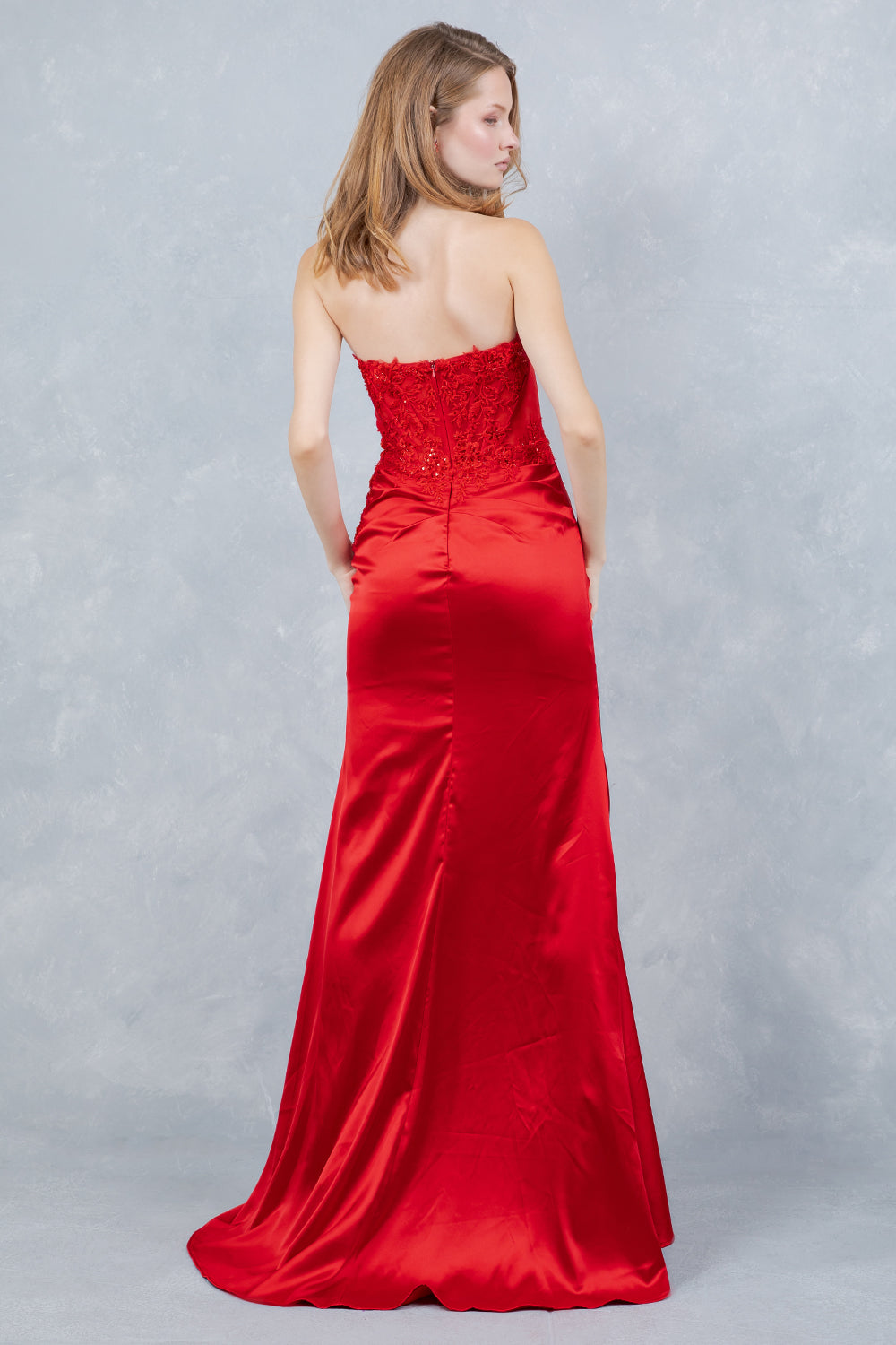 Strapless Sweetheart Neckline Dress by Cinderella Couture USA AS8453J