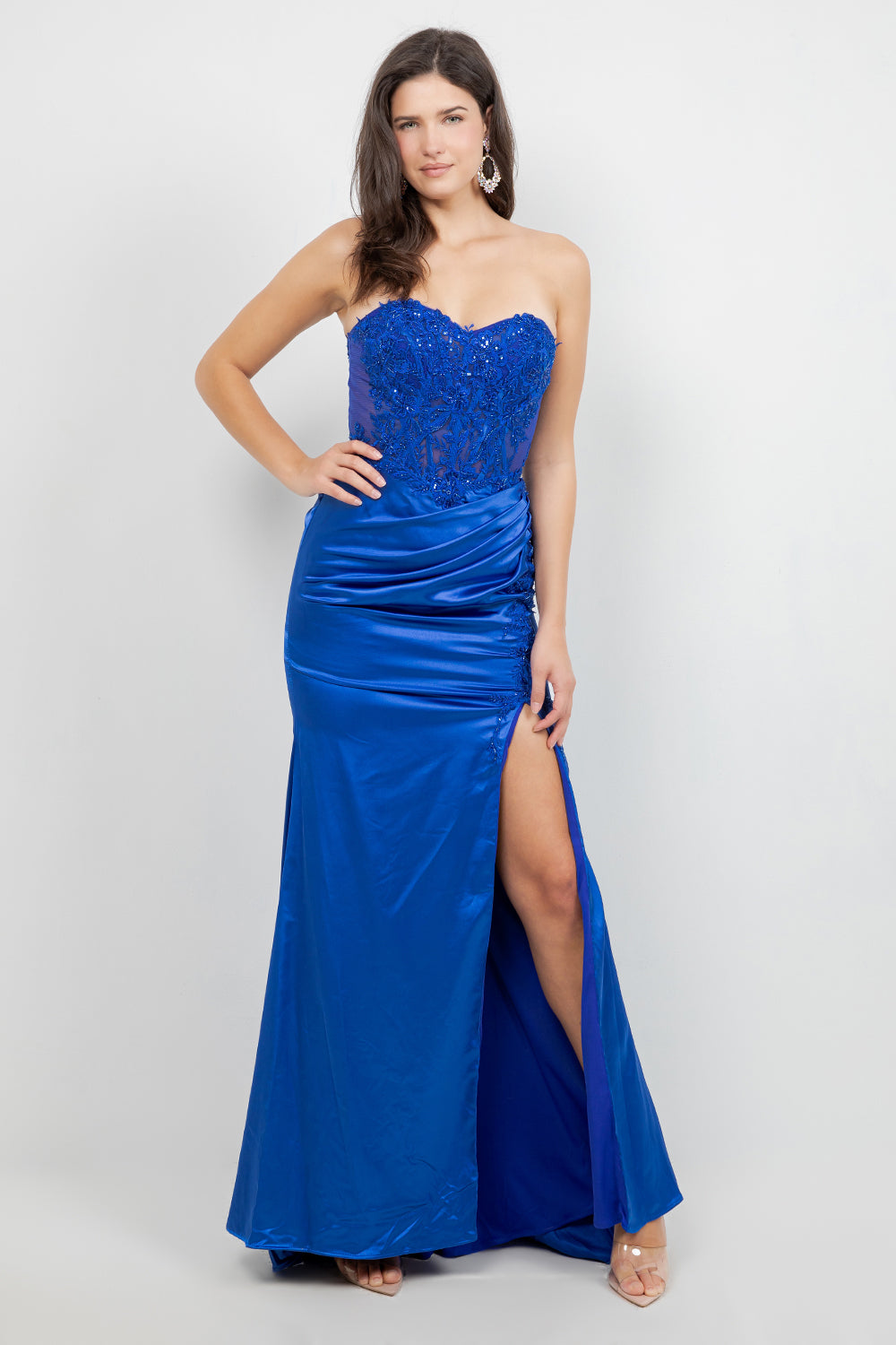Strapless Sweetheart Neckline Dress by Cinderella Couture USA AS8453J