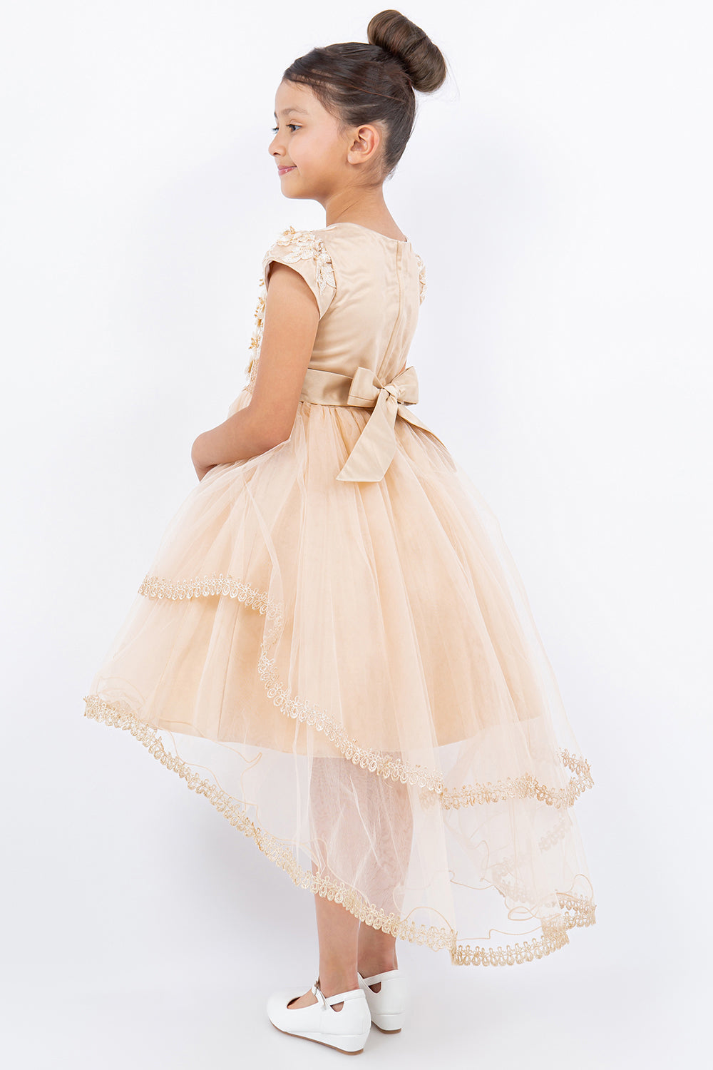 Sequin Cap Sleeve Flower Girl Dress by Cinderella Couture USA AS9123