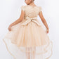 Sequin Cap Sleeve Flower Girl Dress by Cinderella Couture USA AS9123