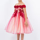 Off Shoulder Glitter Tulle Flower Girl Dress by Cinderella Couture USA AS9130