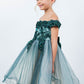 Off Shoulder Glitter Tulle Flower Girl Dress by Cinderella Couture USA AS9130
