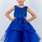 Sleeveless Sequin Layered Girl Party Dress by Cinderella Couture USA AS9131
