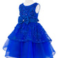 Sleeveless Sequin Layered Girl Party Dress by Cinderella Couture USA AS9131
