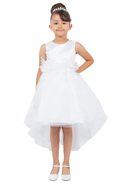 Embroidery Lace Sleeveless Flower Girl Dress by Cinderella Couture USA AS9135