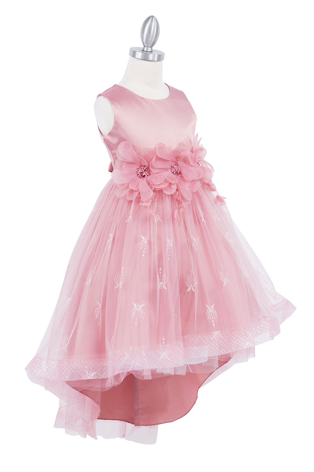 Cinderella Couture Sleeveless Floral Lace Flower Girl Dress
