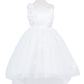 Beautiful Sleeveless Soft Tulle Flower Girl Dress by Cinderella Couture USA AS9136