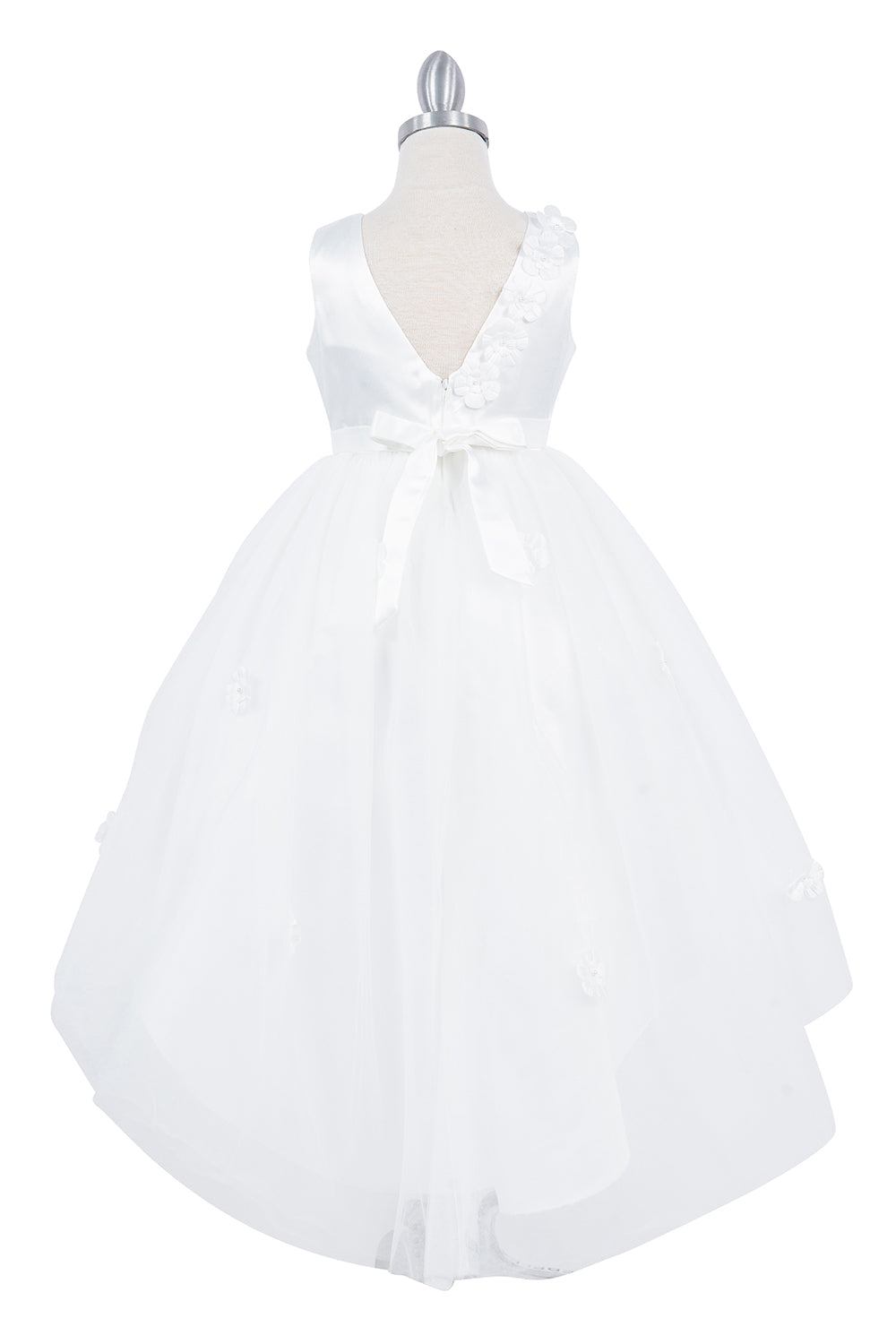 Beautiful Sleeveless Soft Tulle Flower Girl Dress by Cinderella Couture USA AS9136