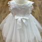 Satin Lace Headband Flower Baby Dress by Cinderella Couture USA AS9139B