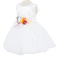 Satin Lace Headband Flower Baby Dress by Cinderella Couture USA AS9139B
