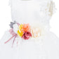 Satin Lace Headband Flower Baby Dress by Cinderella Couture USA AS9139B