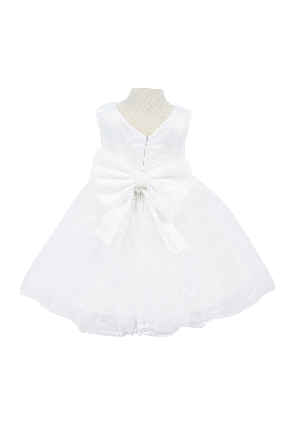 3D Flower Lace Satin Baby Dress by Cinderella Couture USA AS9140B Pink / L