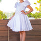 Beautiful Cap Puff Sleeve Flower Girl Dress by Cinderella Couture USA AS9143