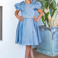 Cute Ribbon Puff Sleeve Flower Girl Dress by Cinderella Couture USA AS9144