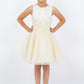 Elegant Sleeveless Satin Tulle Flower Girl Dress by Cinderella Couture USA AS9145