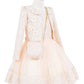 Elegant Jacquard Long Sleeve Jacket Girl Party Dress by Cinderella Couture USA AS9146