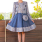Elegant Jacquard Long Sleeve Jacket Girl Party Dress by Cinderella Couture USA AS9146