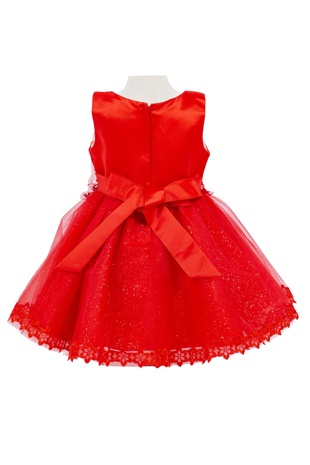3D Floral Soft Tulle Baby Dress by Cinderella Couture USA AS9148B