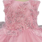 Butterfly Sequin Layered Tulle Baby Dress by Cinderella Couture USA AS9149B