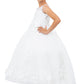 Beautiful Illusion Tulle Flower Girl Dress by Cinderella Couture USA AS9153