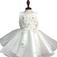 Satin Daisy Sequin Tulle Baby Dress by Cinderella Couture USA AS9154B