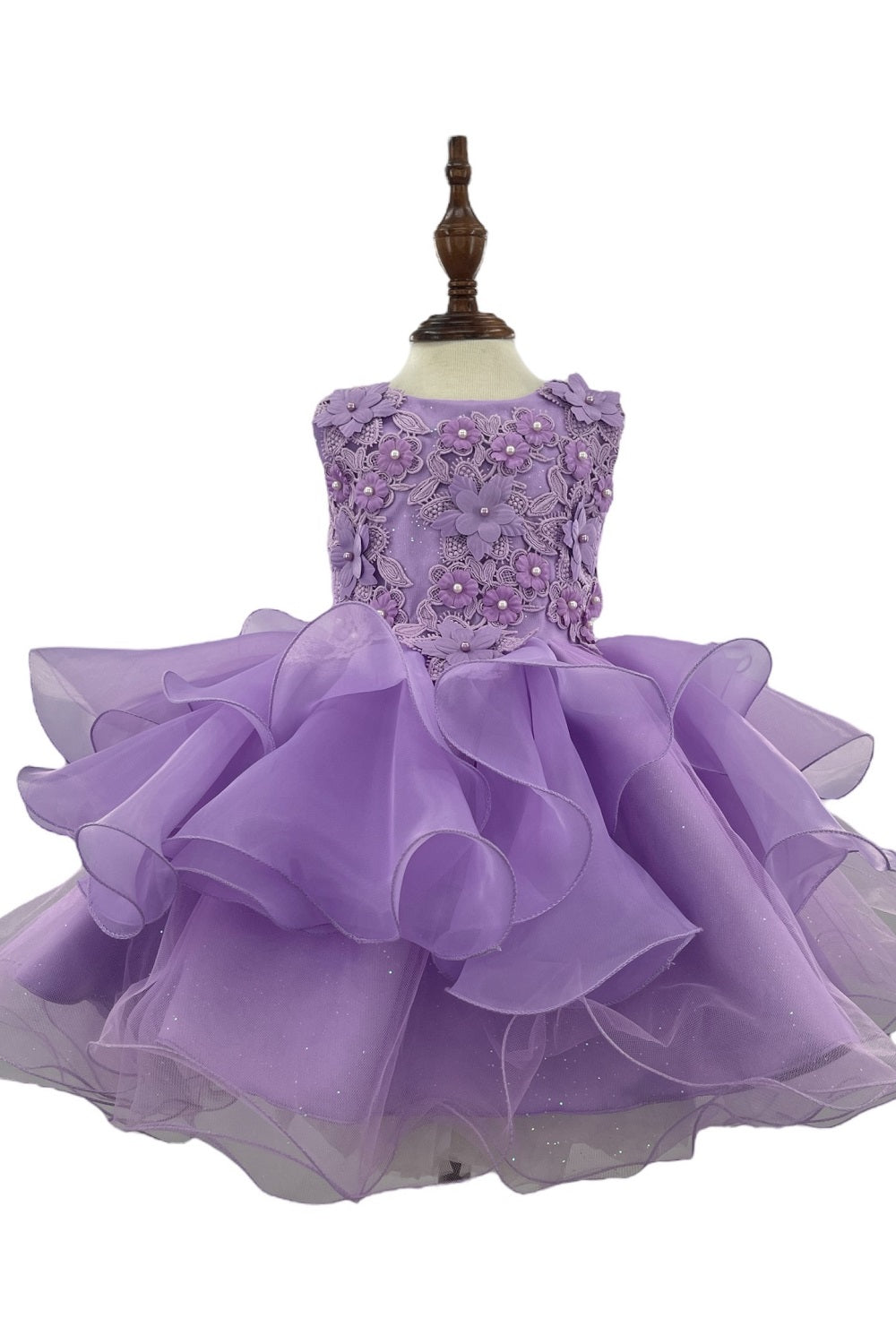 Beautiful Multi Layered Baby Tulle Dress by Cinderella Couture USA AS9155B