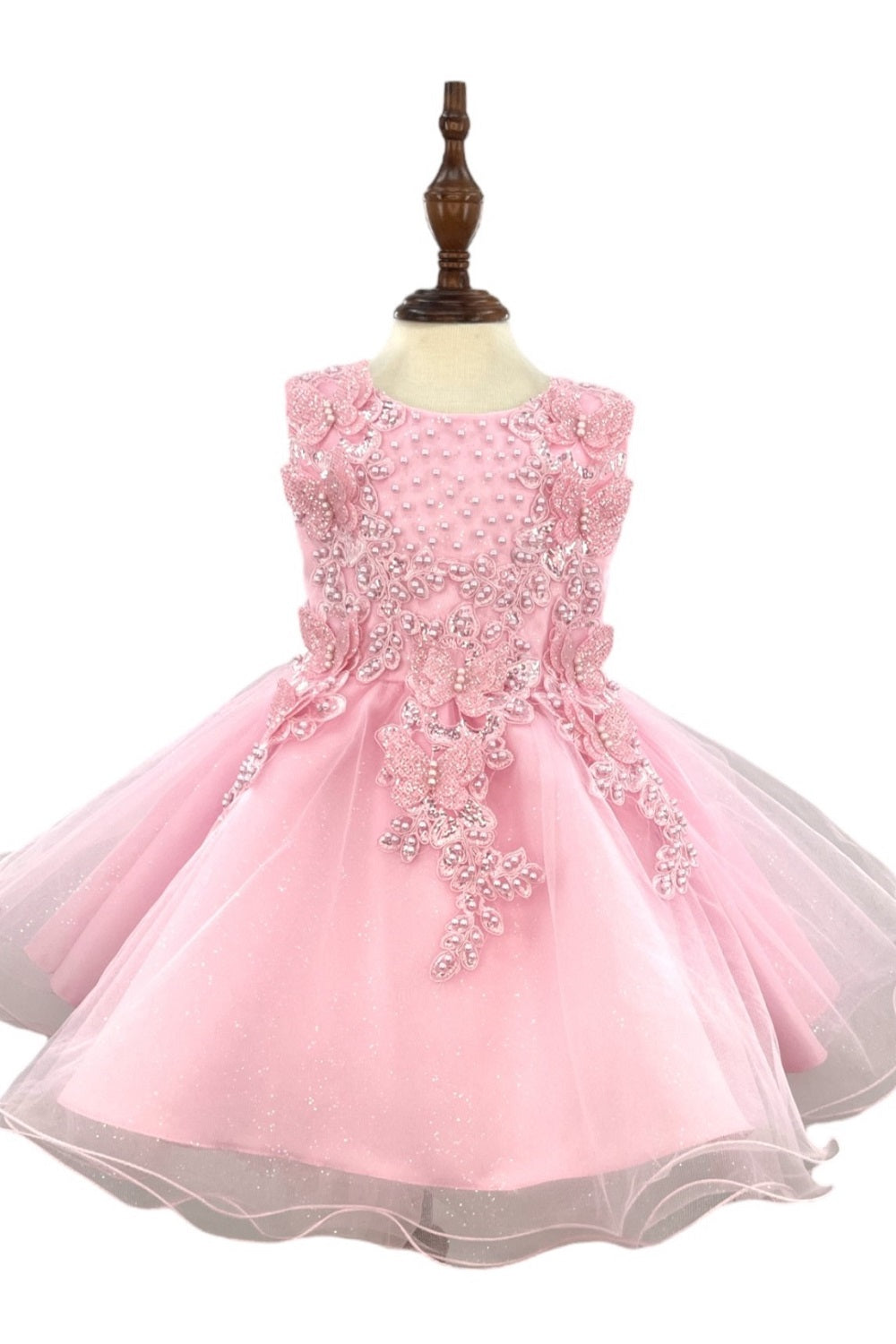 Super Cute Butterfly Tulle Baby Dress by Cinderella Couture USA AS9156B S / Black