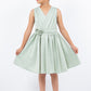 Applique V-Neck Plead Girl Party Dress by Cinderella Couture USA AS9160