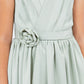 Applique V-Neck Plead Girl Party Dress by Cinderella Couture USA AS9160