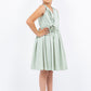 Applique V-Neck Plead Girl Party Dress by Cinderella Couture USA AS9160