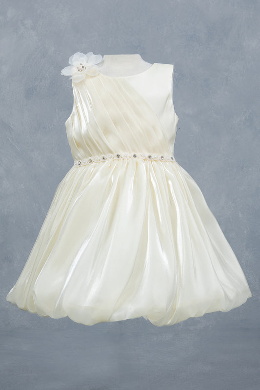 Sleeveless Tulle Petals A-Line Girl Communion Dress by Cinderella Couture USA AS9173B