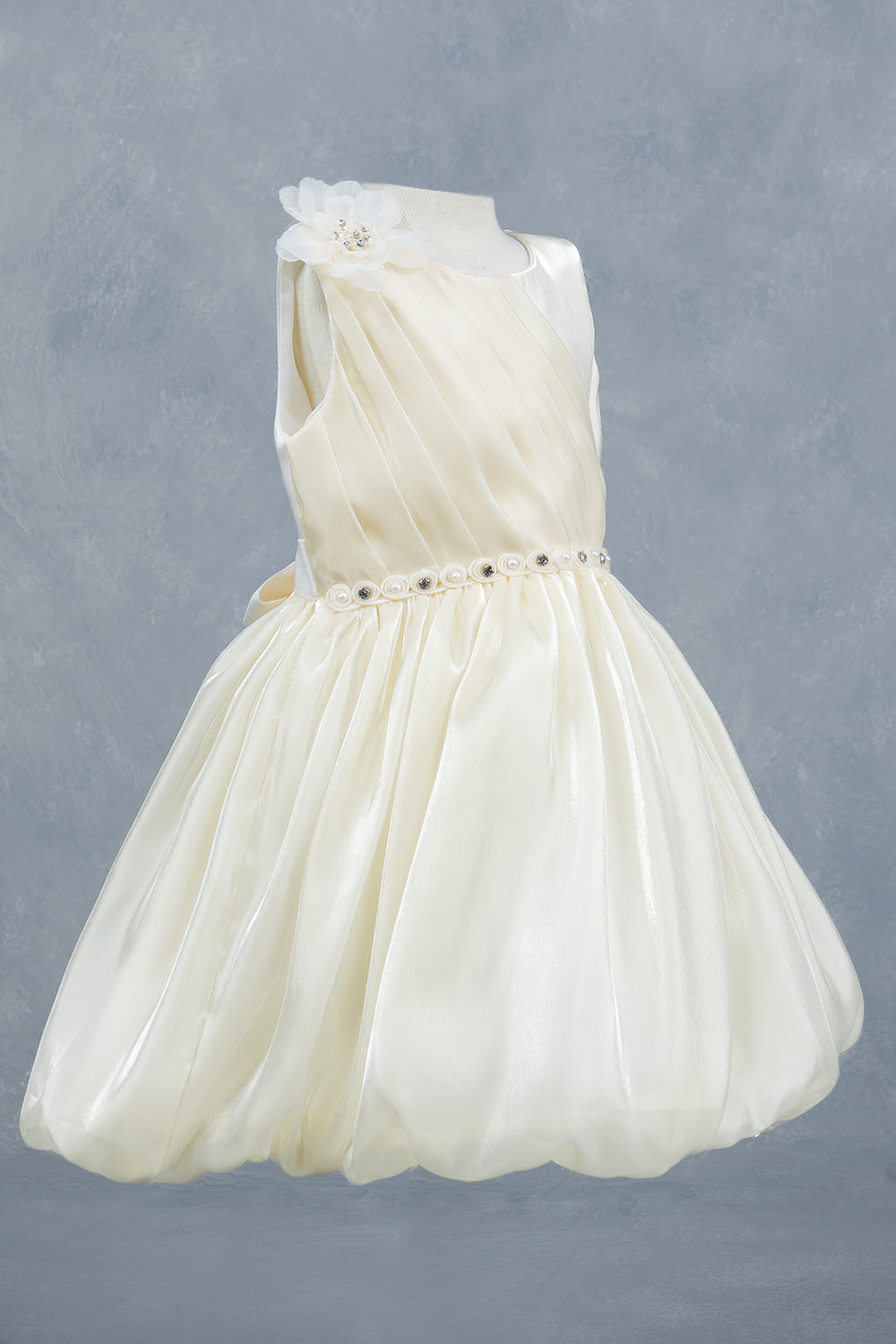 Sleeveless Tulle Petals A-Line Girl Communion Dress by Cinderella Couture USA AS9173B