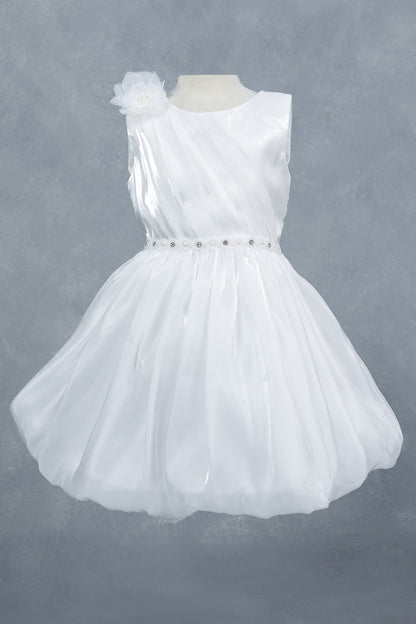 Sleeveless Tulle Petals A-Line Girl Communion Dress by Cinderella Couture USA AS9173B