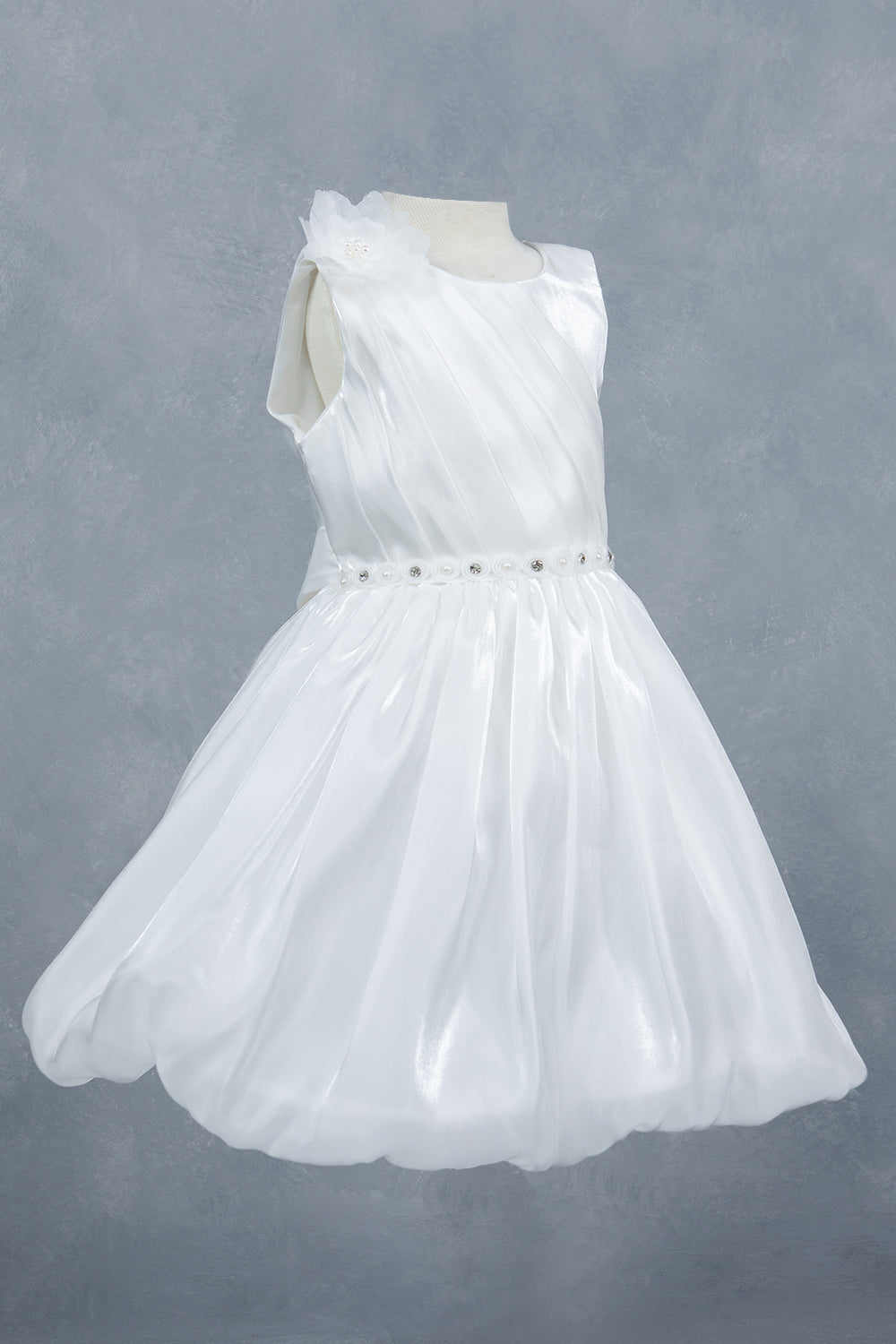 Sleeveless Tulle Petals A-Line Girl Communion Dress by Cinderella Couture USA AS9173B