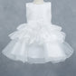 Layers Ruffled Classic Boat Neckline Girl Communion Dress by Cinderella Couture USA AS9174B