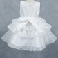 Layers Ruffled Classic Boat Neckline Girl Communion Dress by Cinderella Couture USA AS9174B