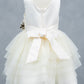 Sleeveless Layered Tulle Round Neck Girl Communion Dress by Cinderella Couture USA AS9175B