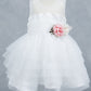 Sleeveless Layered Tulle Round Neck Girl Communion Dress by Cinderella Couture USA AS9175B