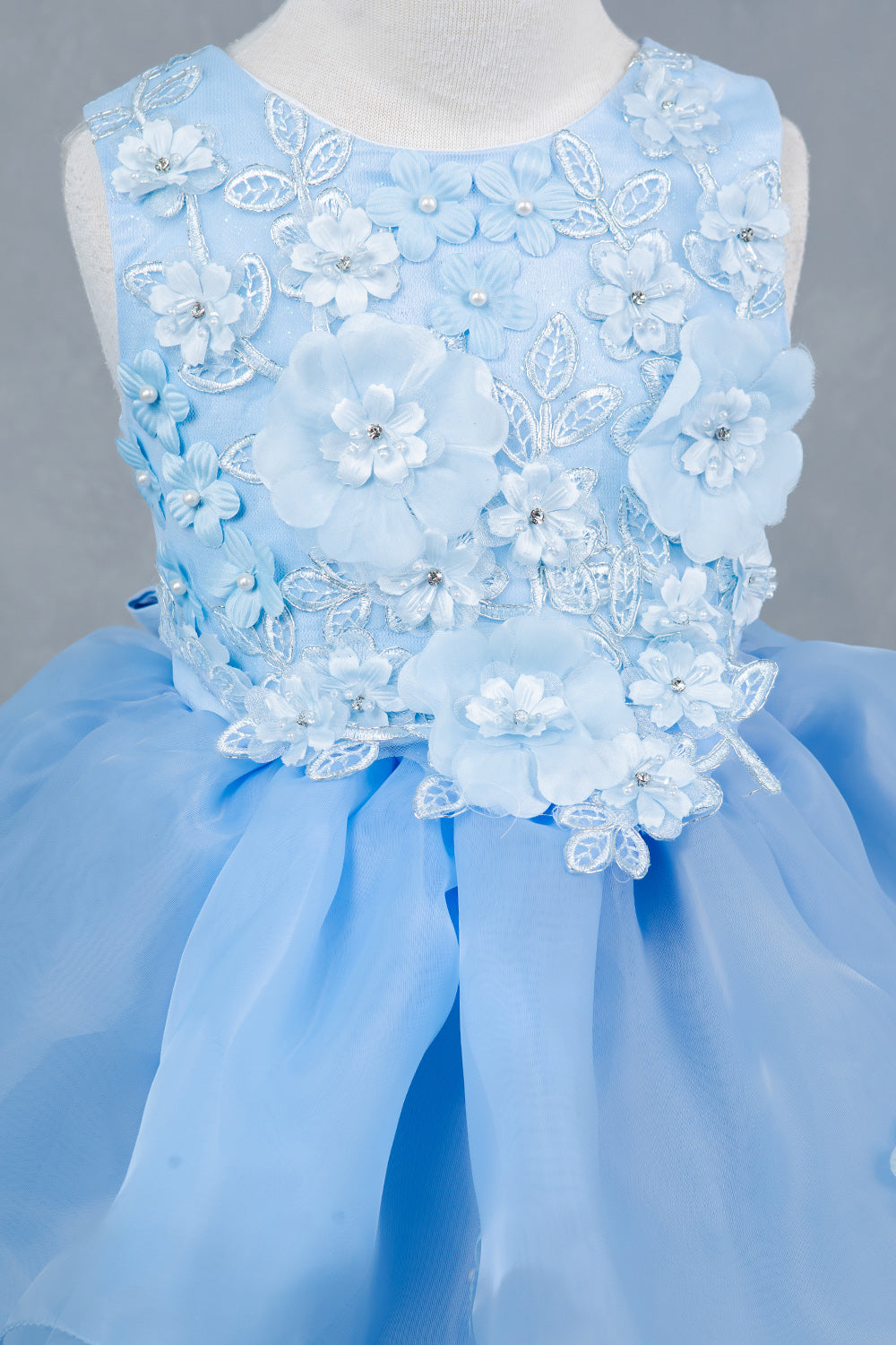 Organza Multi-Layered A-Line Girl Communion Dress by Cinderella Couture USA AS9176